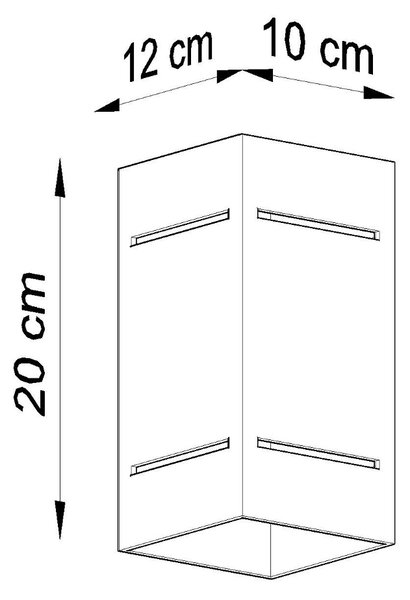 Sollux Lighting Nástěnné svítidlo BLOCCO bílé