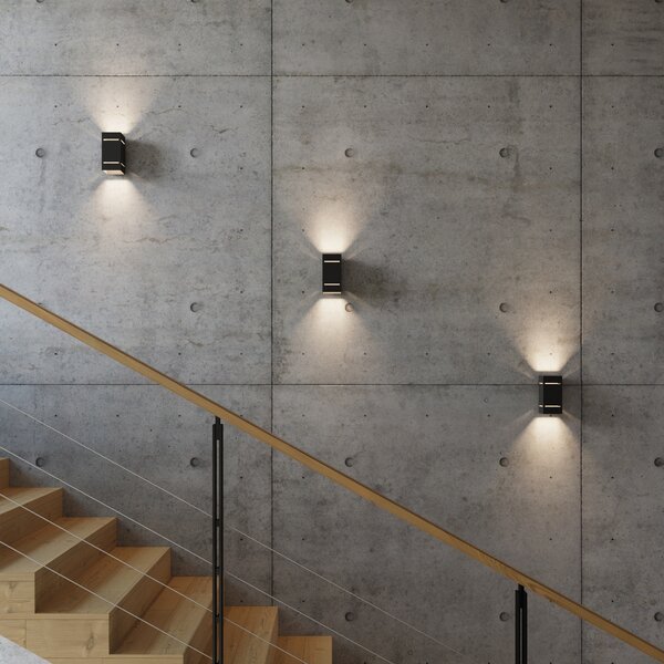 Sollux Lighting Nástěnné svítidlo BLOCCO černé