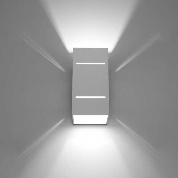 Sollux Lighting Nástěnné svítidlo BLOCCO bílé