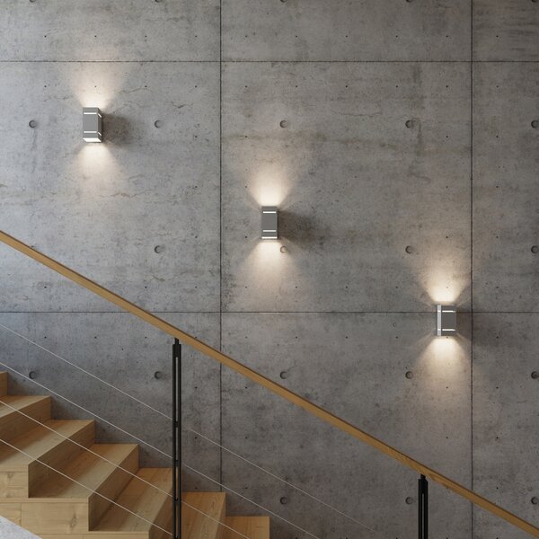Sollux Lighting Nástěnné svítidlo BLOCCO šedé