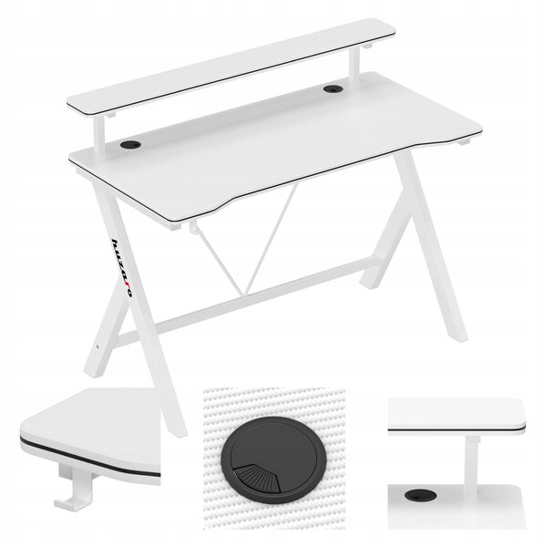 Herní stůl 120 cm Huzaro Hero 1.9 White