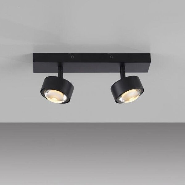 LD 12053-18 Kolekce Schöner Wohnen stropní svítidlo bodové svítidlo KULU, černá, 2-ramenné, nastavitelné a otočné, 3000K - JUST LIGHT