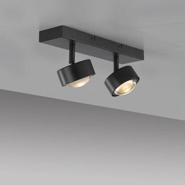 LD 12053-18 Kolekce Schöner Wohnen stropní svítidlo bodové svítidlo KULU, černá, 2-ramenné, nastavitelné a otočné, 3000K - JUST LIGHT