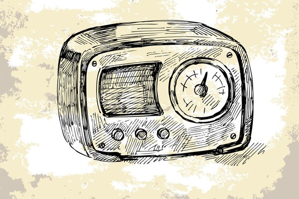 Tapeta retro elektronika