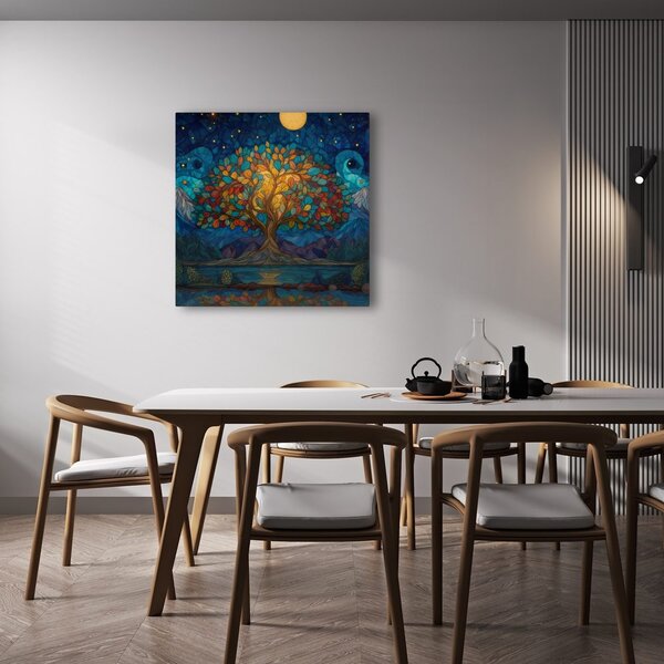 Obraz magická noc a strom života