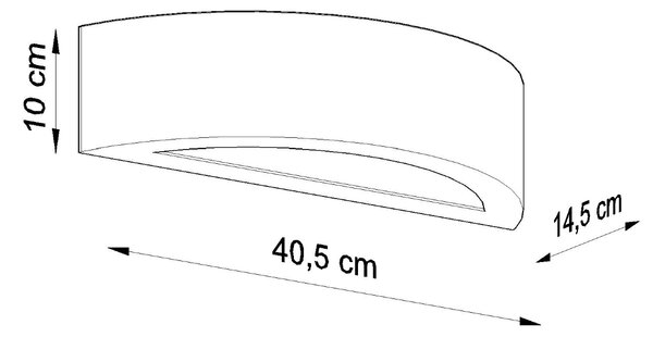 Sollux Lighting Nástěnné svítidlo keramické ATENA