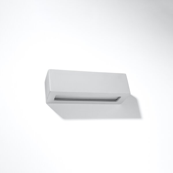 Sollux Lighting Nástěnné svítidlo keramické VEGA šedé