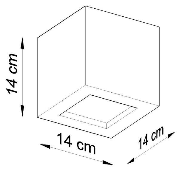 Sollux Lighting Nástěnné svítidlo keramické LEO šedé