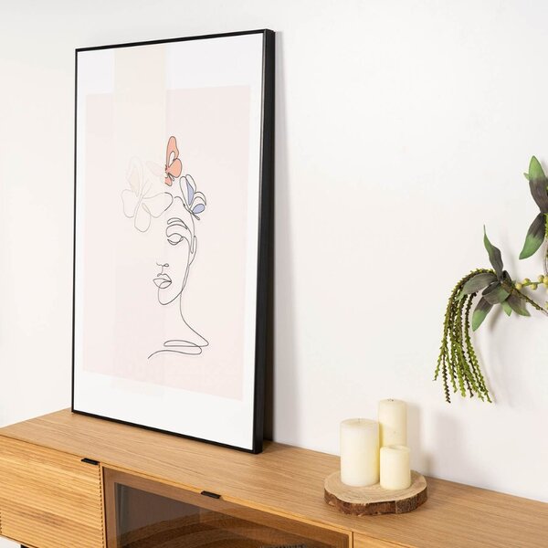 Abstraktní obraz Somcasa Woman Butterfly 120 x 80 cm