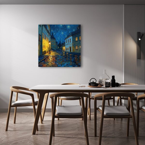 Obraz zářivá lampy noc