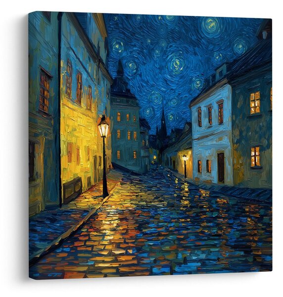 Obraz zářivá lampy noc