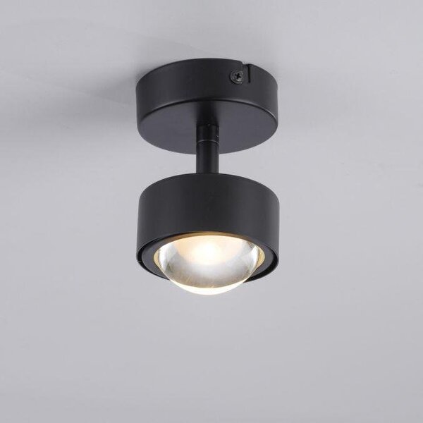 LD 12052-18 Kolekce Schöner Wohnen stropní svítidlo bodové svítidlo KULU, černá, 1-ramenné, nastavitelné a otočné, 3000K - JUST LIGHT