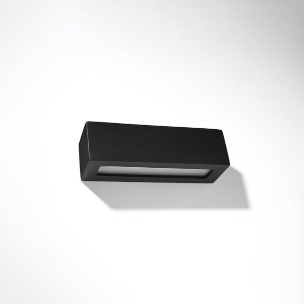 Sollux Lighting Nástěnné svítidlo keramické VEGA černé