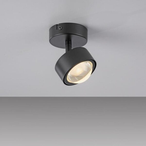 LD 12052-18 Kolekce Schöner Wohnen stropní svítidlo bodové svítidlo KULU, černá, 1-ramenné, nastavitelné a otočné, 3000K - JUST LIGHT