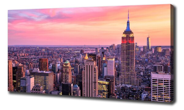 Foto obraz na plátně do obýváku New York západ oc-89776597