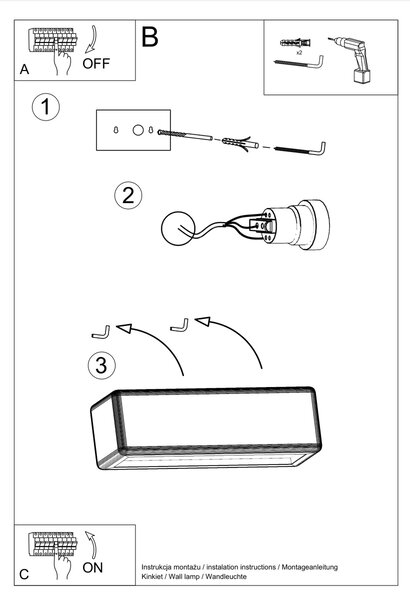 Sollux Lighting Nástěnné keramické svítidlo SUBANI