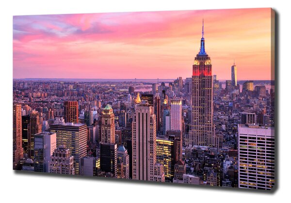 Foto obraz na plátně do obýváku New York západ oc-89776597