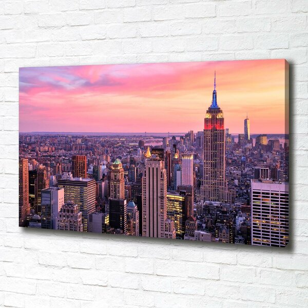Foto obraz na plátně do obýváku New York západ oc-89776597