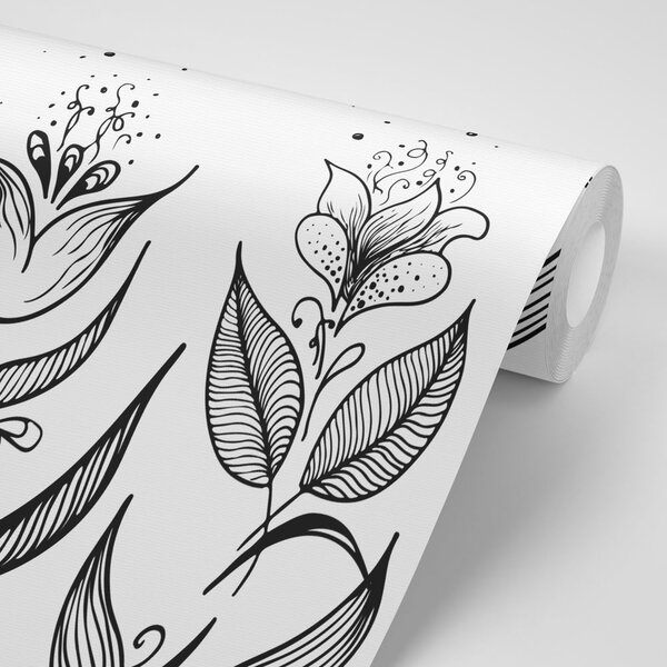 Tapeta jemné lidové ornamenty