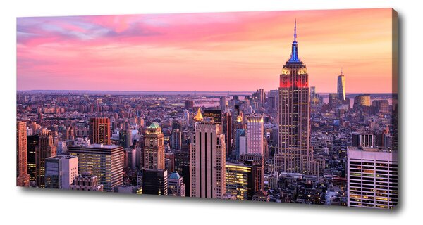 Foto obraz na plátně do obýváku New York západ oc-89776597