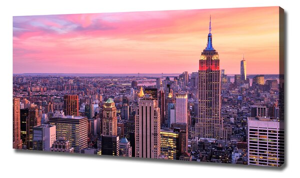 Foto obraz na plátně do obýváku New York západ oc-89776597