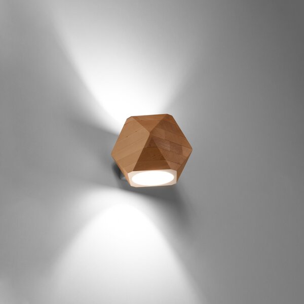 Sollux Lighting Nástěnné svítidlo WOODY přírodní dřevo