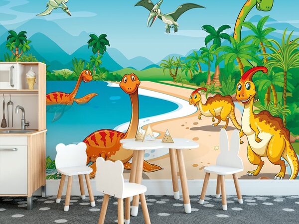 Tapeta v zemi dinosaurů