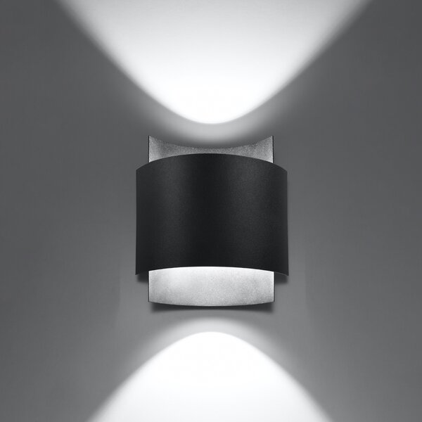 Sollux Lighting Nástěnné svítidlo IMPACT černé