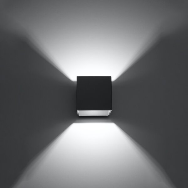 Sollux Lighting Nástěnné svítidlo QUAD 1 antracit