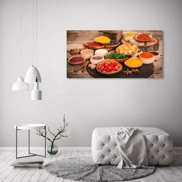 Foto obraz skleněný horizontální Koření a bylinky osh-89927007