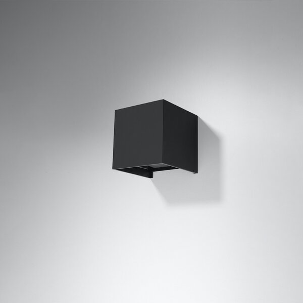Sollux Lighting Nástěnné svítidlo LUCA černá LED IP54