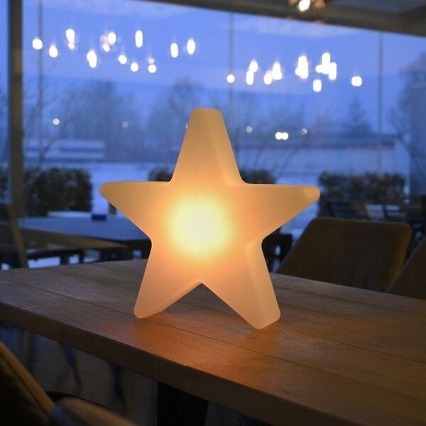 LD 19290-16 LED bateriové svítidlo AKKU-STAR, bílá, malé, venkovní, IP44, nabíjecí přes USB, RGB/6000K - JUST LIGHT