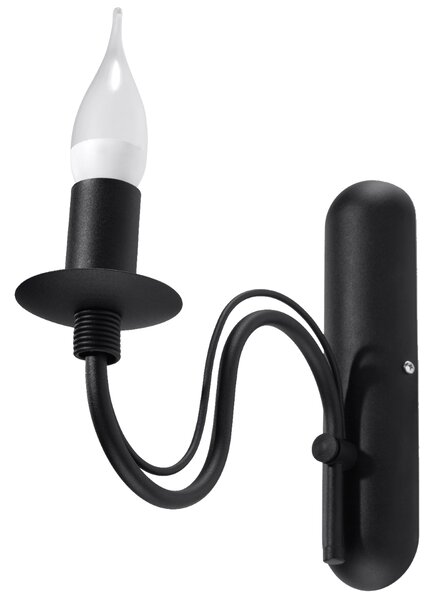 Sollux Lighting Nástěnné svítidlo MINERWA černé