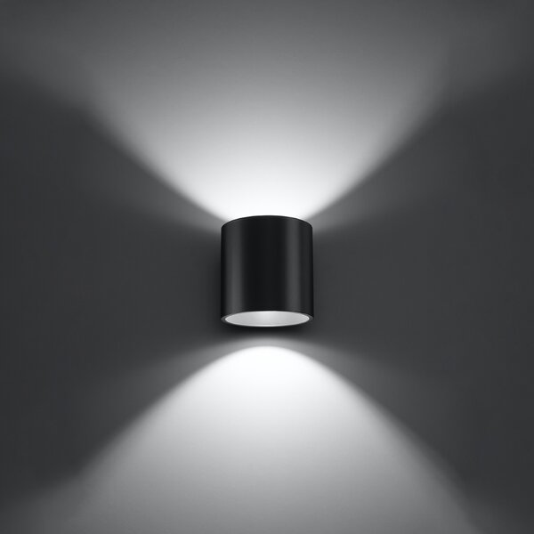 Sollux Lighting Nástěnná lampa ORBIS 1 antracitová