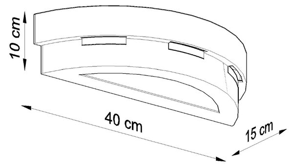 Sollux Lighting Nástěnné svítidlo keramické HELIOS