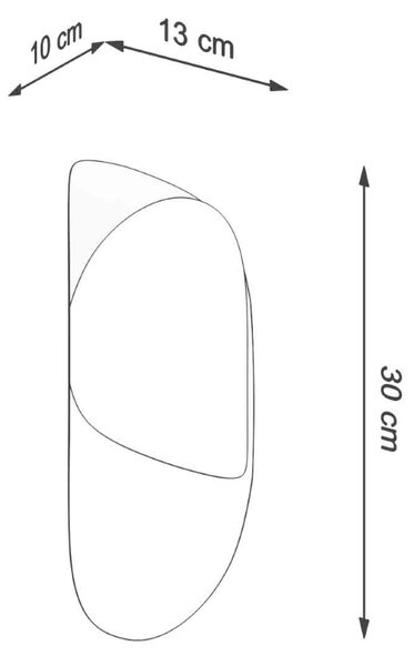 Sollux Lighting Nástěnné svítidlo TEAR bílé
