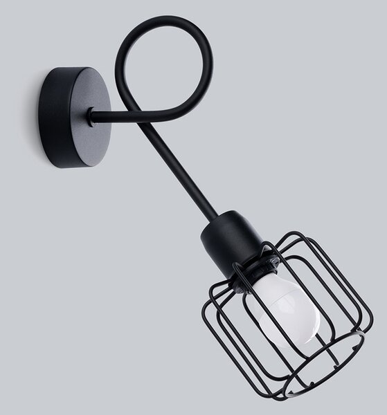 Sollux Lighting Nástěnné svítidlo BELUCI 1S černé