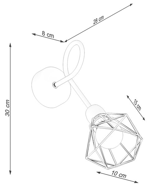 Sollux Lighting Nástěnné svítidlo ARTEMIS 1S černé