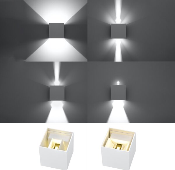 Sollux Lighting Nástěnné svítidlo LUCA white LED IP54
