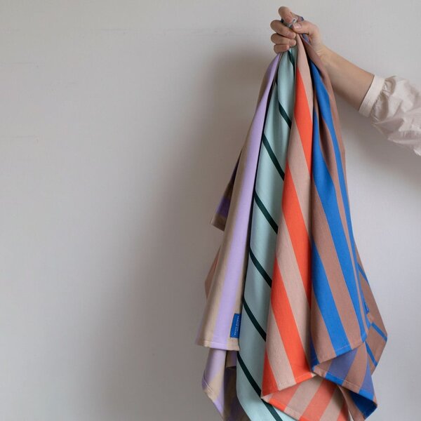 Bavlněné utěrky v sadě 2 ks 50x70 cm Stripes – Mette Ditmer Denmark