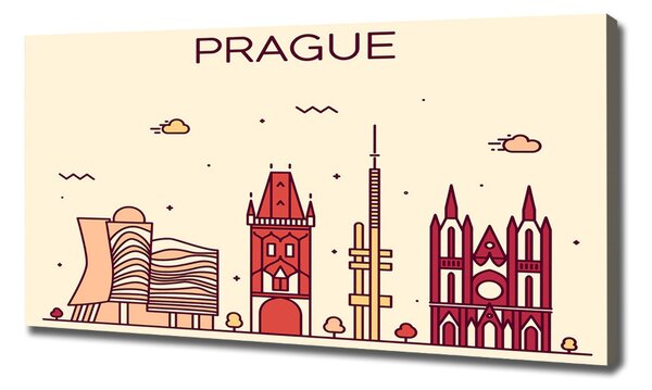 Foto obraz canvas Praha domy oc-90039367