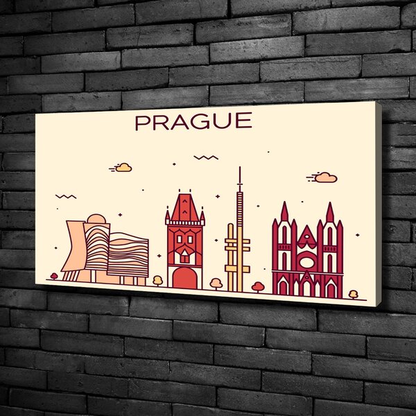 Foto obraz canvas Praha domy oc-90039367