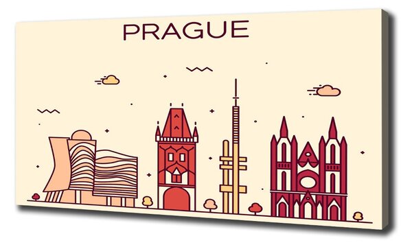 Foto obraz canvas Praha domy oc-90039367