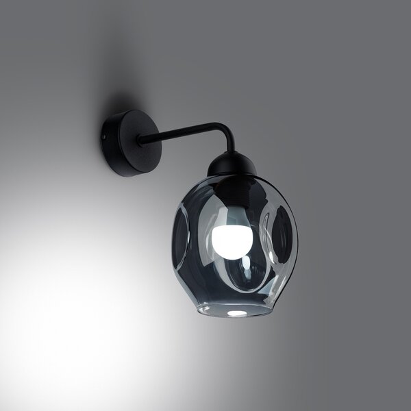 Sollux Lighting Nástěnné svítidlo FILLAN 1 černé