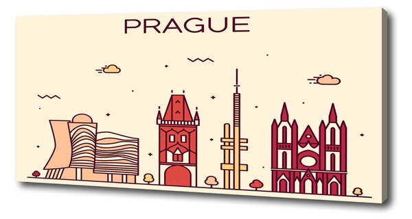Foto obraz canvas Praha domy oc-90039367