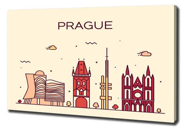 Foto obraz canvas Praha domy oc-90039367