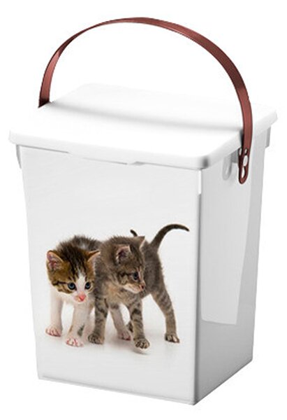 Úložný box Cat, 18x23,5x16,5 cm, bílá
