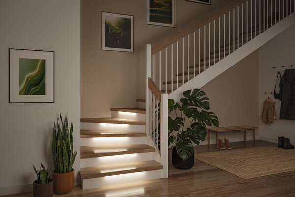 P 71219 MaxLED Stair LED Strip prodloužení 3x 0,5m 3x0,3W 64lm/m 2700K - PAULMANN