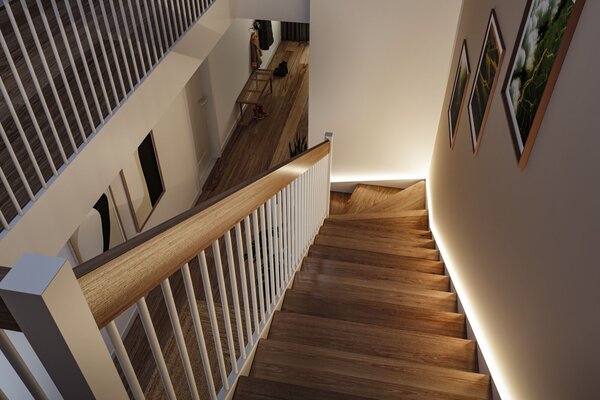 P 71120 LED Stair Strip senzor sada 5m soumrakové a pohybové čidlo (IR) 5m 5W 180lm/m 30 LED/m 3000K - PAULMANN