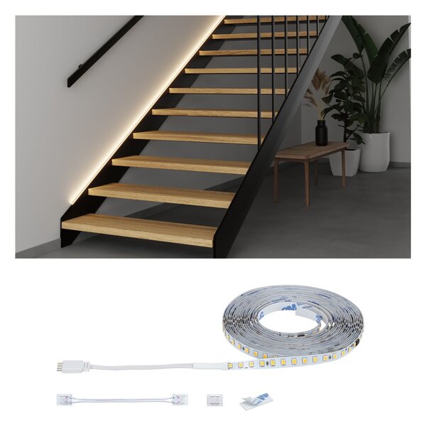 P 71222 MaxLED Stair LED Strip prodloužení 5m 5W 2700K - PAULMANN